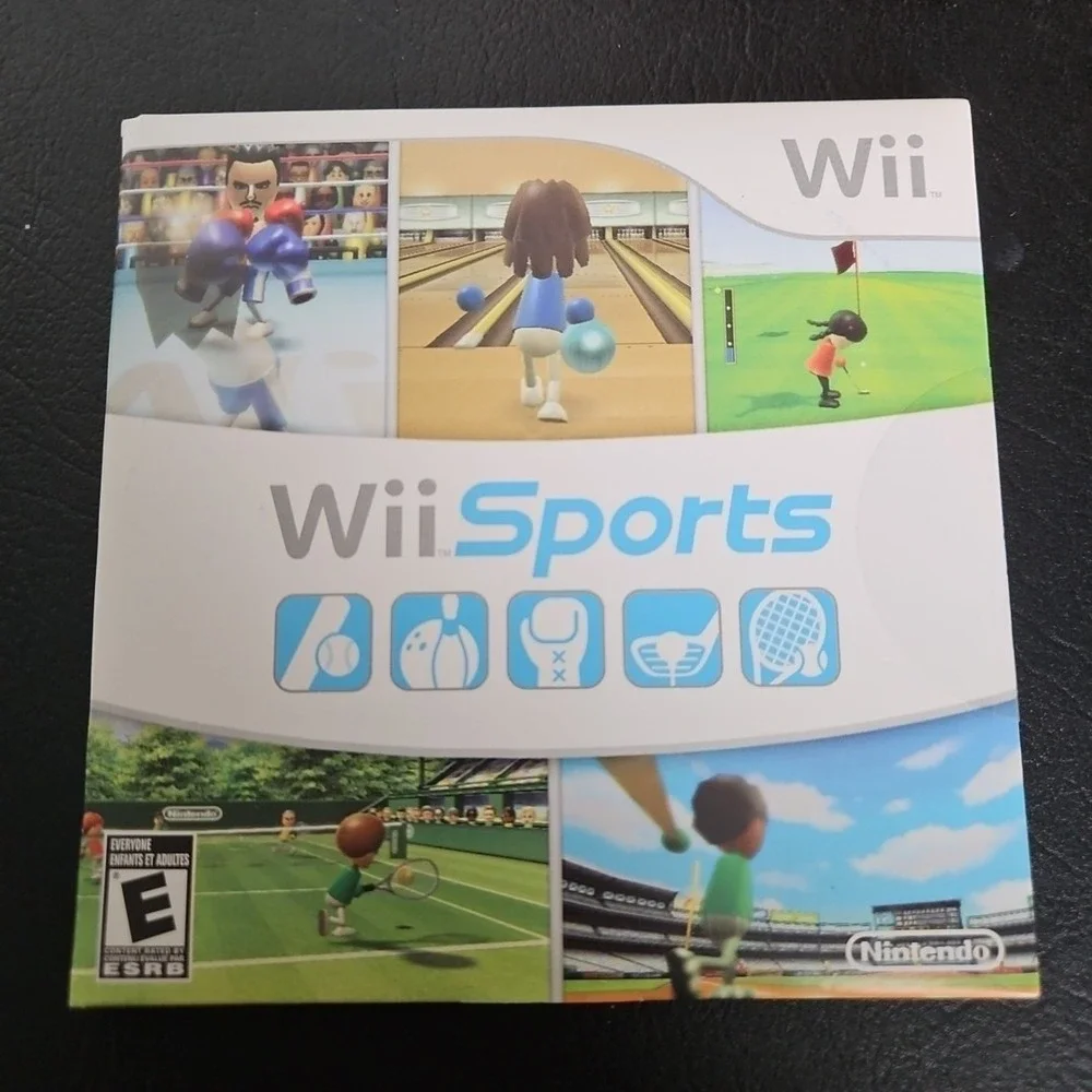 Wii Sports (Nintendo Wii, 2006) NEW Factory Sealed Never Opened Cardboard Sleeve